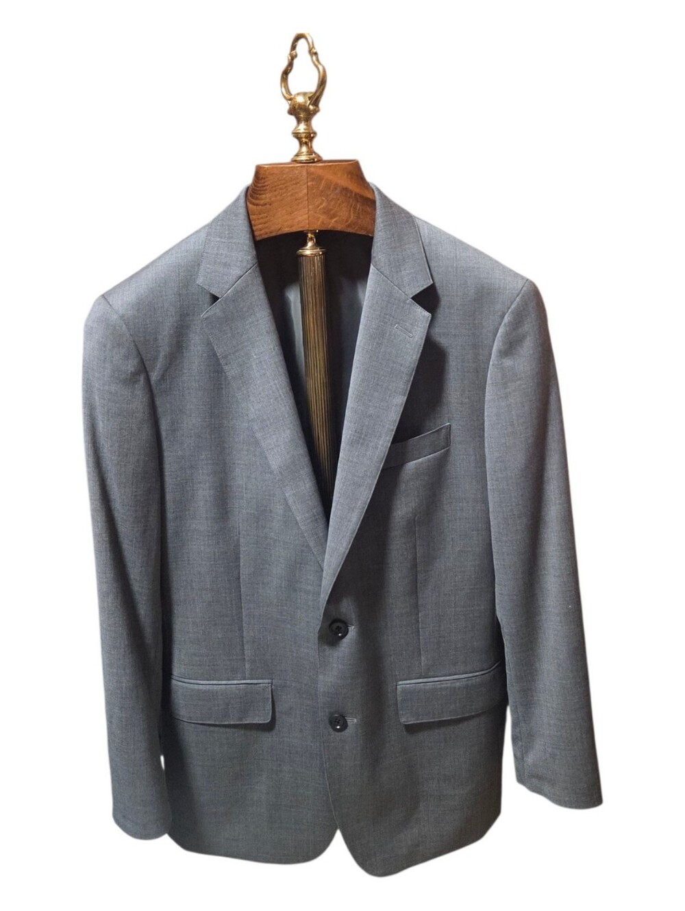 BONOBOS Slim Fit Heathered Grey Wool Blend Sport Coat Blazer Size 40R